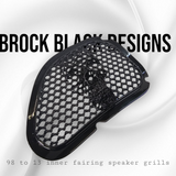 98-2024 Road Glide 3D webbed Skull speakers grill covers set