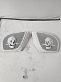 98 to 2024 Road Glide 3D skull and dagger speakers grill covers set