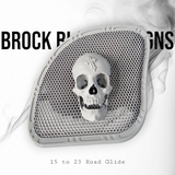 98 to 2024 Road Glide 3D vampire speakers grill covers set