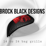 14-24 Harley Davidson bag lid Speaker Grill Cover webbed skull