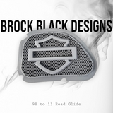 98 to 2024 Road Glide 3D shield speakers grill covers set