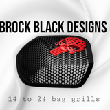 14-24 Harley Davidson bag lid Speaker Grill Cover webbed punisher
