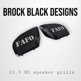 98 to 2024 Road Glide 3D FAFO speakers grill covers set