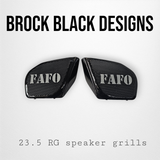 98 to 2024 Road Glide 3D FAFO speakers grill covers set