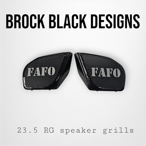 98 to 2024 Road Glide 3D FAFO speakers grill covers set