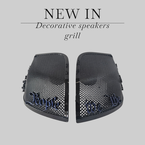 14-24 Harley Davidson bag lid Speaker Grill Cover We the People