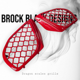 98-2024 Road Glide 3D dragon scales speakers grill covers set