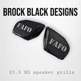 98 to 2024 Road Glide 3D FAFO speakers grill covers set