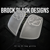 14-24 Harley Davidson bag lid Speaker Grill Cover shark theme