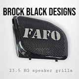 98 to 2024 Road Glide 3D FAFO speakers grill covers set