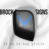 24+ Harley Davidson bag lid Speaker Grill Cover Air Force