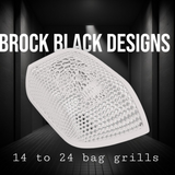 14-24 Harley Davidson bag lid Speaker Grill Cover webbed skull