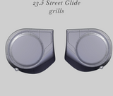 97-25+ Harley inner Touring 3D USMC speakers grill covers set