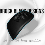 14-24 Harley Davidson bag lid Speaker Grill Cover webbed skull