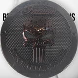 A set of Indian Punisher Dont Tread on me theme speakers grill covers