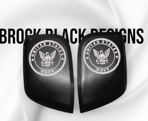 24+ Harley Davidson bag lid Speaker Grill Cover Navy