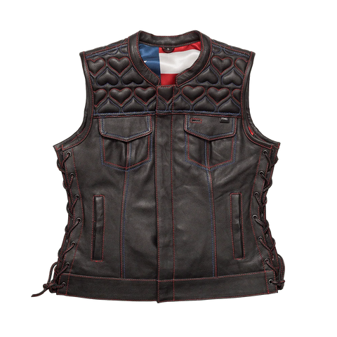 Rosie Women’s Motorcycle Leather Vest