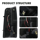 2003-2006 Chevrolet Silverado 1500 LED Tube Smoke Tail Lights