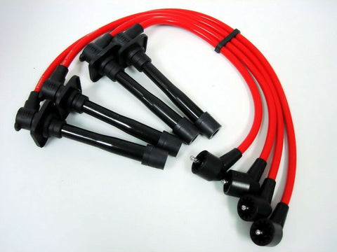 1995-1999 TOYOTA TERCEL & 1992-1999 PASEO 10.2MM RACE SPARK PLUG WIRE SET WITH 5FE 1.5L DOHC ENGINES RED or BLUE / PART # WIWTY95