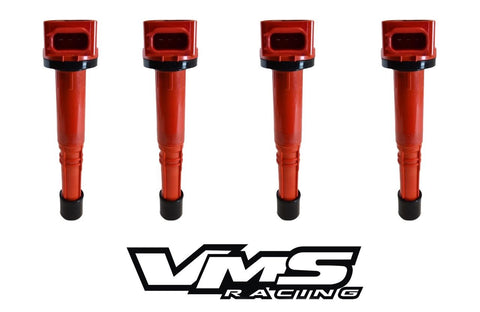 PRO SERIES RACING HIGH OUTPUT RED IGNITION COIL FITS 02-11 HONDA CIVIC Si SiR 2.0L 1998CC ENGINE / PART # ICUF311