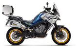 71943pk Arrow Cf Moto 800mt Sport / Touring 23-24  EU Homologated Titanium Race Tech Silencer With Welded Link Pipe