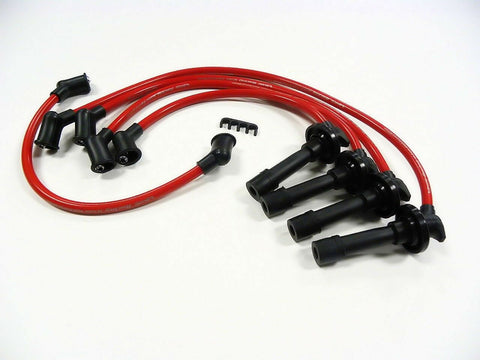 1989-1994 SUZUKI SWIFT GT GTi 10.2MM RACING SPARK PLUG WIRE SET FOR 1.3 DOHC ENGINE / PART # WSUSWGT