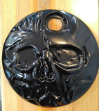 3D skull stretching through Flat touring fuel door