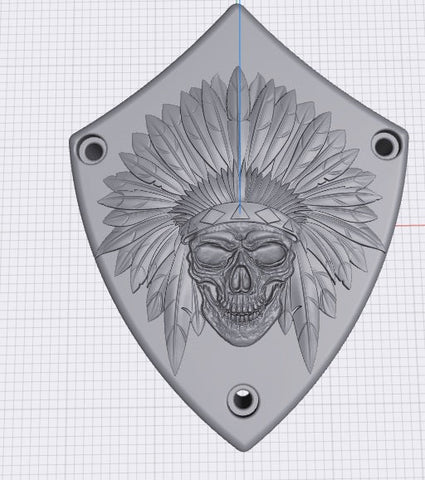 Indian skull warbonnet Arrowhead Horn cover