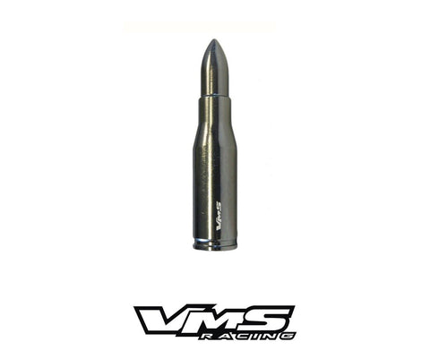 1 PIECE .223 7.62 CALIBER CAL BULLET STYLE ALUMINUM SHORT ANTENNA KIT 3" INCHES LONG AK47 / PART # SA032