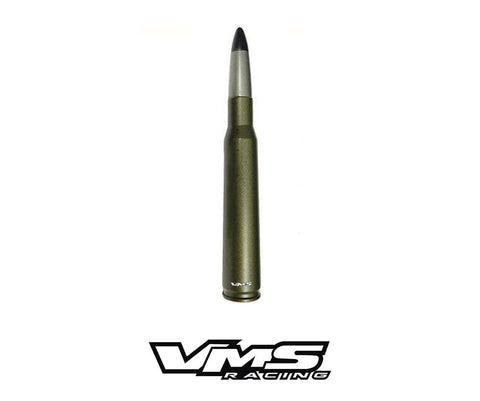 1 PIECE 50 CALIBER CAL BULLET STYLE ALUMINUM SHORT ANTENNA KIT BRONZE/SILVER/BLACK 5.5" INCHES LONG / PART # SA033BC