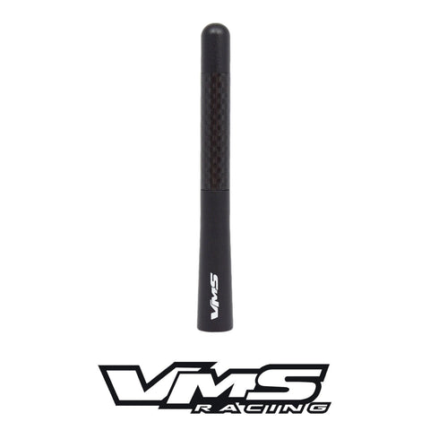 CARBON FIBER BILLET ALUMINUM SHORT ANTENNA KIT 5" INCHES LONG / PART # SABCF5