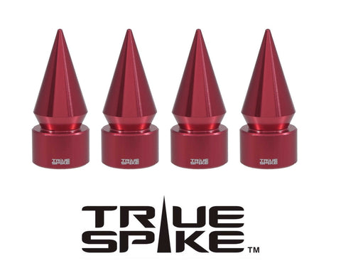 TPMS (TIRE PRESSURE MONITORING SYSTEM) SPIKE BILLET ALUMINUM AIR TIRE RIM WHEEL VALVE STEM CAP COVER KIT AVAILABLE IN MANY COLORS / PART # WVC003