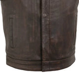 Top Rocker Men's Motorcycle Leather Copper