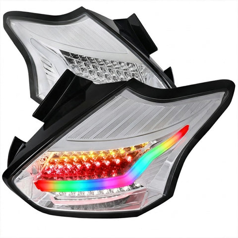 NTXGlow RGB Tail Lights Chrome (2015 - 2019 Ford Focus ST/RS)