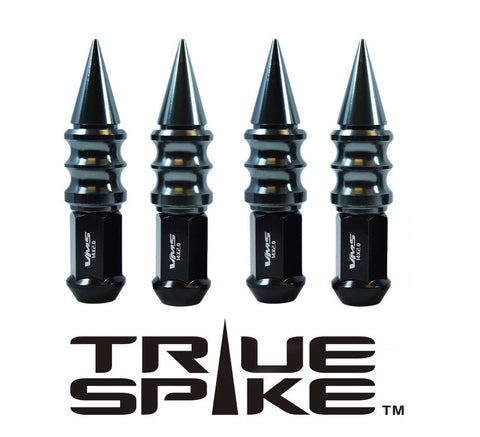 12x1.25 MM 112MM LONG CNC MACHINED FORGED STEEL EXTENDED RIBBED SPIKE LUG NUTS ANODIZED ALUMINUM CAPS / 25MM CAP DIAMETER 73MM CAP LENGTH PART NUMBER LGC029