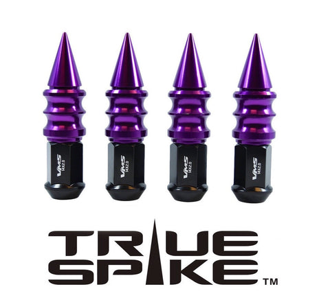 1/2-20 112MM LONG CNC MACHINED FORGED STEEL EXTENDED RIBBED SPIKE LUG NUTS ANODIZED ALUMINUM CAPS / 25MM CAP DIAMETER 73MM CAP LENGTH PART NUMBER LGC029