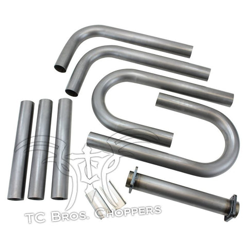 TC Bros. DIY Builder Exhaust Kit fits Harley Davidson 3 Bolt STD Heads