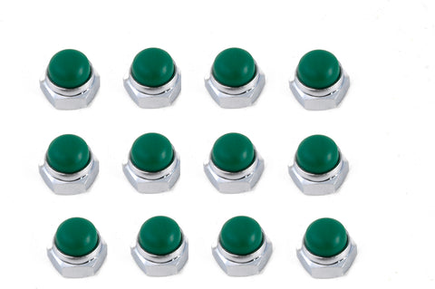 Rocker Arm Shaft Green End Caps - V-Twin Mfg.