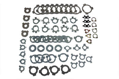 Lock Tab Assortment 70 Pieces Carded - V-Twin Mfg.