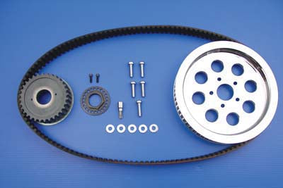 Rear Belt and Pulley Kit Chrome - V-Twin Mfg.