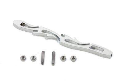 Chrome Shifter Rod Flame Style - V-Twin Mfg.