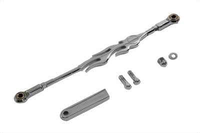 Shifter Rod Kit Flame Style Chrome - V-Twin Mfg.
