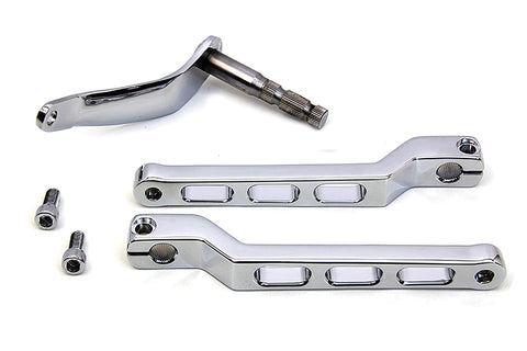 Billet Style Heel Toe Shifter Lever Kit Chrome - V-Twin Mfg.