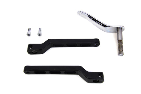 Billet Style Heel Toe Shifter Lever Kit Black - V-Twin Mfg.