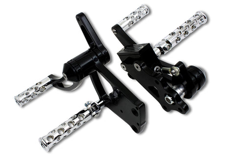 Black Billet Forward Control Set - V-Twin Mfg.