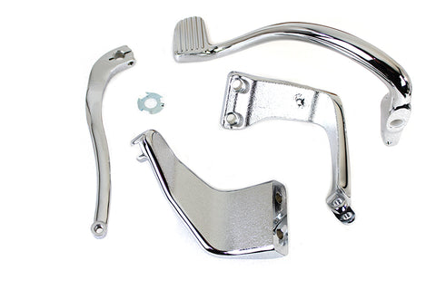 Chrome Further Forward Mid-Control Kit - V-Twin Mfg.