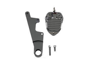 Chrome Front Two Piston Caliper and Bracket Kit - V-Twin Mfg.