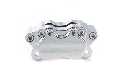 Chrome Billet 2-Piston Left Side Caliper - V-Twin Mfg.