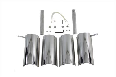 Chrome Upper Fork Covers - V-Twin Mfg.