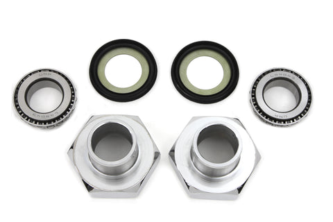 Fork Neck Cup Kit Hex Style Chrome - V-Twin Mfg.